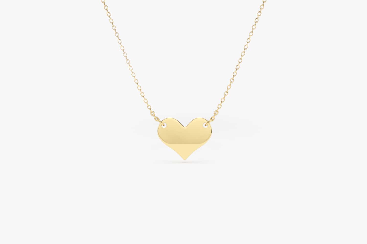 14k Gold Heart Necklace – FERKOS FJ