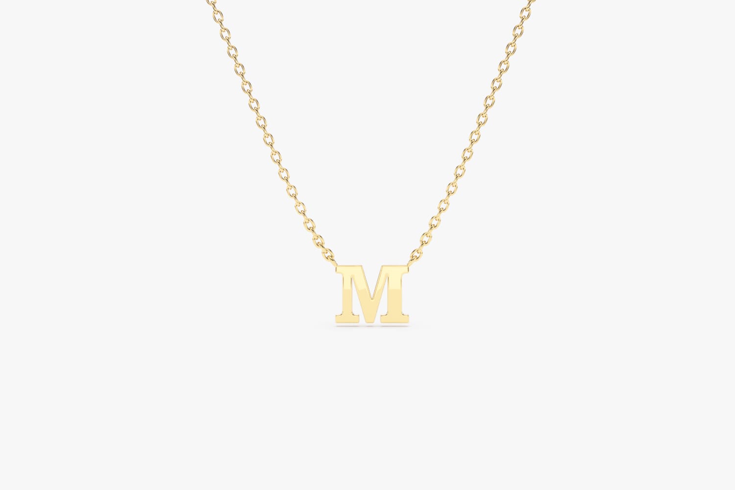 14K Gold Initial Necklace – FERKOS FJ